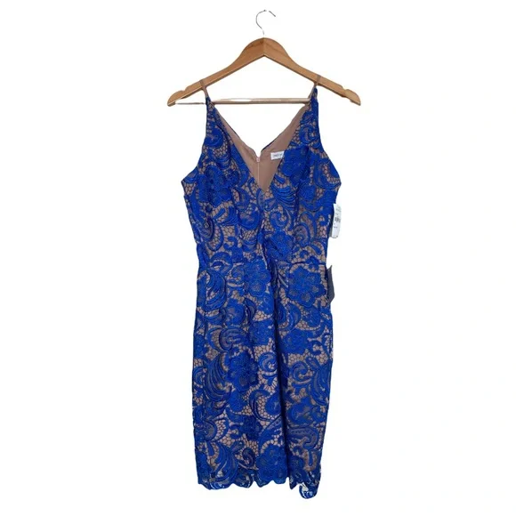 NWT - Dress The Population Cobalt Blue Lace Dress (M) NWT - Dress The Population Cobalt Blue Lace Dress (M)